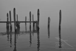 Foggy day at St. Giuliano docks