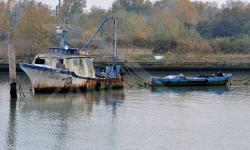 Motopesca abbandonato in Canal Salso (11/2020) -  Confronta con foto del 2012