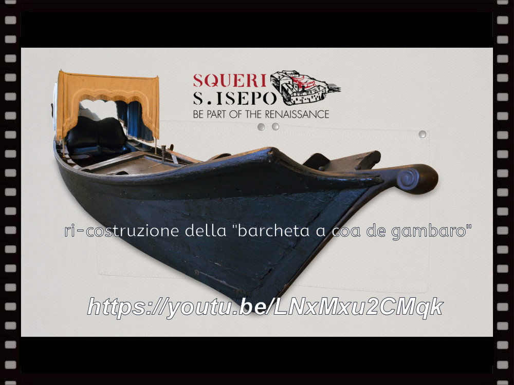 (ri)Costruzione e varo della barcheta a coa de gambaro costruita nello squero di Sant'Isepo, Sest. di Castello (Venezia)